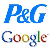 Proctor & Gamble and Google logos 