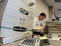 Piles of ballots