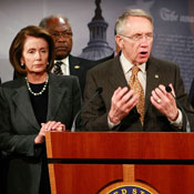 Nancy Pelosi and Harry Reid 