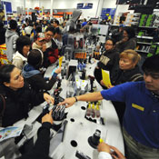 Crow of shoppers in LA on Black Friday 