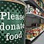 Donation bin at San Francisco food bank