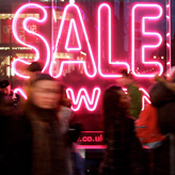 Bargain hunters cue up for a sale 
