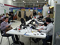 Hard at work in Coleman headquarters
