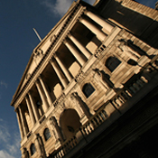 The Bank of England in central London 