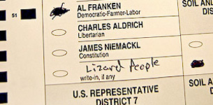 A Disputed "Lizard People" Ballot