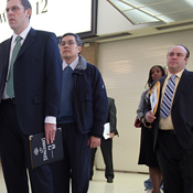Job seekers at career day in New Jersey 