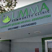 Entrance to UMMA clinic in Los Angeles. 