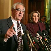 Rep. Barney Frank and Speaker Nancy Pelosi 