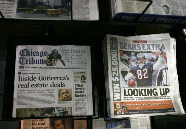 chicago tribune newspaper. of the Chicago Tribune and