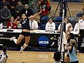 Meierotto (13) prepares to strike the ball
