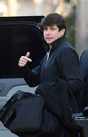 rod blagojevich house. Rod Blagojevich gestures