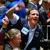 Traders at the Chicago Board of Trade 