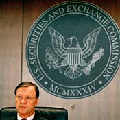 SEC Chairman Christopher Cox and SEC seal 