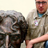 Saulius Paukstys with the Frank Zappa bust