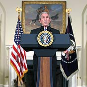 President Bush announces auto bailout 