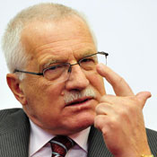 Czech President Vaclav Klaus 