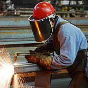 A steel worker 