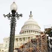 Inaugural construction on Capitol Hill 
