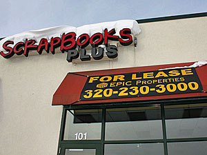 Scrapbooking store closes