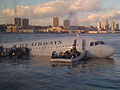 A US Airways plane crashed in the Hudson River