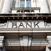 A bank sign 
