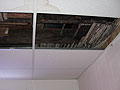 Damaged ceiling