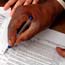 Filling out tax forms