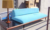 Eve paid $500 for this mid-century modern couch -- a steal according to Chris Jussel.