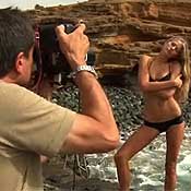 A Sports Illustrated model poses 