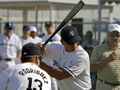 A-Rod takes a swing