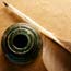 A quill pen and inkwell