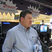 Roland Santos, manager of the Navy Exchange store at the San Diego Naval Base.