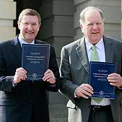 Senate and House members hold the budget 