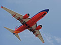 A Southwest Airlines passenger jet