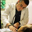 A doctor cares for a patient