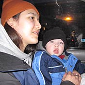 Ashley Elk Nation and her 14-month-old son, Levi. 