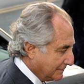 Disgraced Wall Street financier Bernard Madoff 