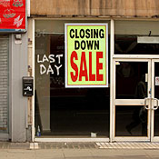 A closed store 