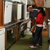 Buying a dishwasher at Cherin's in San Francisco 