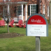 The campus of Albright College in Reading, Pa.