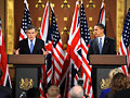 Gordon Brown & President Obama Hold Talks In Forei