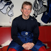 Michael Komisarek of the NHL's Montreal Canadiens 
