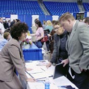 Job fair in Scranton in 2008 