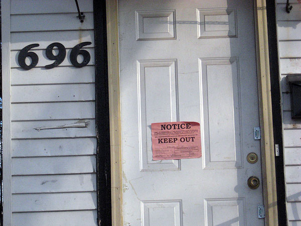 The city of St. Paul has posted notices on hundreds of vacant and foreclosed homes.