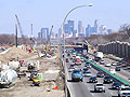 Road construction between Minneapolis and St. Paul