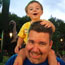 Peter Diebel and his son Reilly