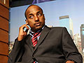 Omar Jamal prepares for a TV appearance