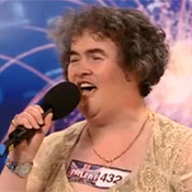 U.K. musical/Internet sensation Susan Boyle 