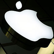 The Apple logo 