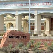 Mesquite, Nev., sign at convention center 
